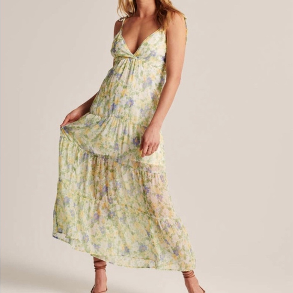 Abercrombie and fitch floral maxi dress